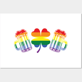 St. Patrick's Day LGBTQ Beer Mugs Design Posters and Art